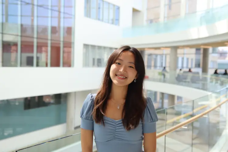 student smiling